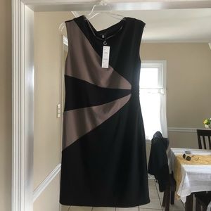 Color block cocktail dress